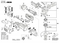 Bosch 3 603 CA2 670 PWS 1000-125 Angle Grinder 230 V / GB Spare Parts PWS1000-125